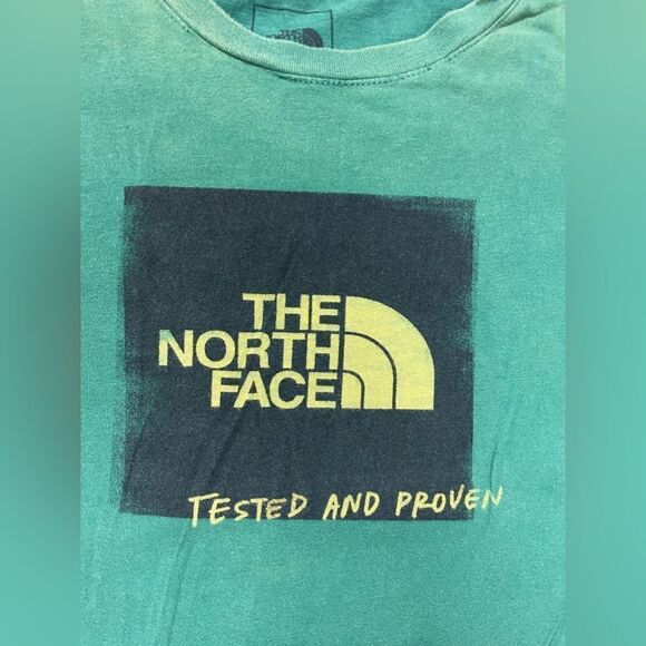 The North Face Tested And Proven Graphic T-shirt Men XL Green Short Sleeve - Picture 2 of 7
